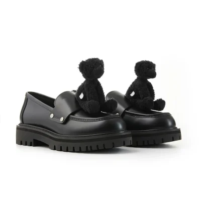 13DE MARZO Bear logo Loafers Black - Image 7