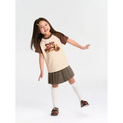13DE MARZO BabyBear Donut T-shirt Brown - Image 3