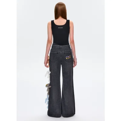13DE MARZO Holiday Plushies Jeans Black - Image 5