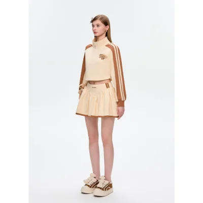 13DE MARZO Basic American Skirt Beige - Image 4