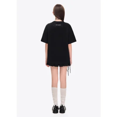 13DE MARZO Angel Devil Bear T-Shirt Black - Image 5