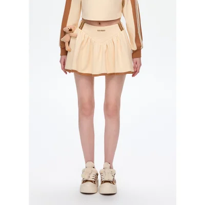 13DE MARZO Basic American Skirt Beige