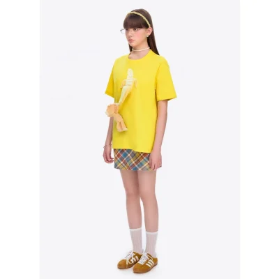 13DE MARZO Monkey Banana Bear T-Shirt Yellow - Image 3