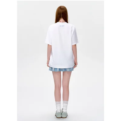 13DE MARZO Butterfly Bush T-shirt White - Image 5
