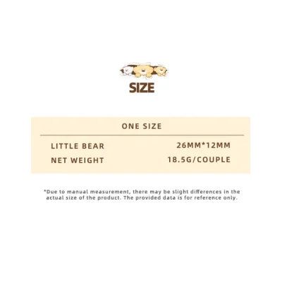 13DE MARZO Pearl Bear Earring Silver - Image 9