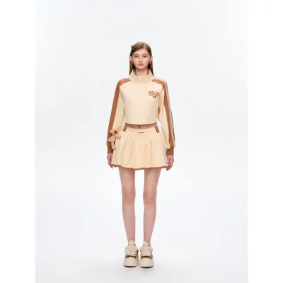 13DE MARZO Basic American Skirt Beige - Image 3