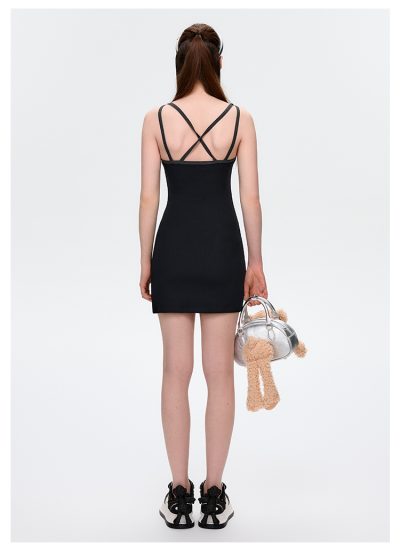 13DE MARZO Strapless Bodycon Dress Black - Image 5