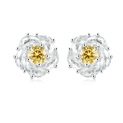 abyb Charming Blossom & Full Moon Earring Gold