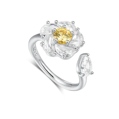 abyb Charming Blossom & Spin Ring Gold