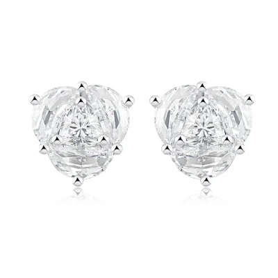 abyb Charming Blossom & Full Moon Earring White