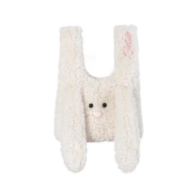 13DE MARZO Doozoo Fuzzy Handbag White