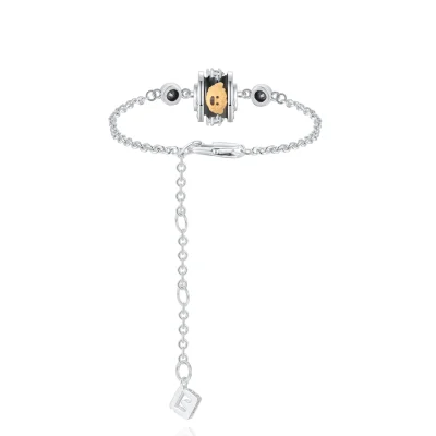 13DE MARZO Zircon Bear Bracelet Black - Image 4