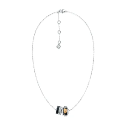 13DE MARZO Zircon Bear Necklace Black - Image 3