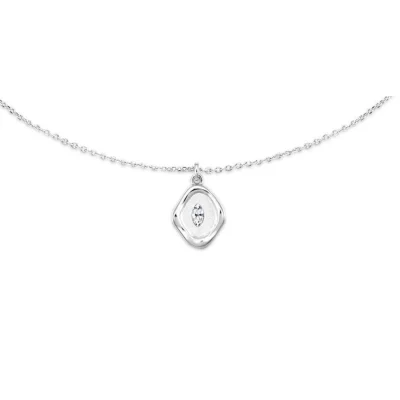 abyb Charming Stamp Necklace Silver - Image 3