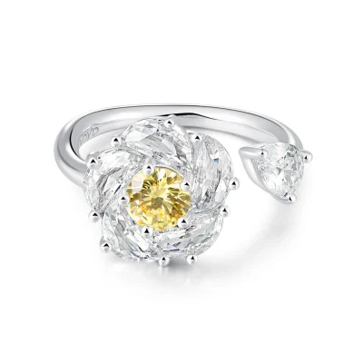 abyb Charming Blossom & Spin Ring Gold - Image 4