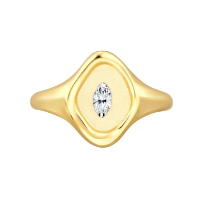 abyb Charming Token Ring Gold - Image 5
