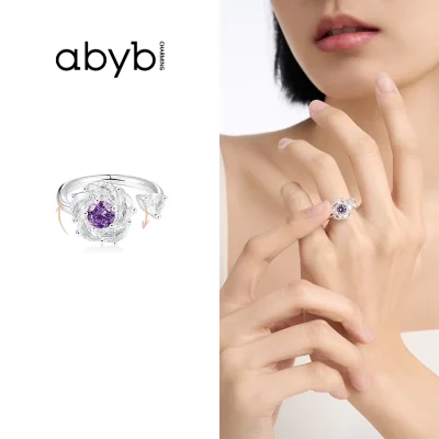 abyb Charming Blossom & Spin Ring Purple - Image 4