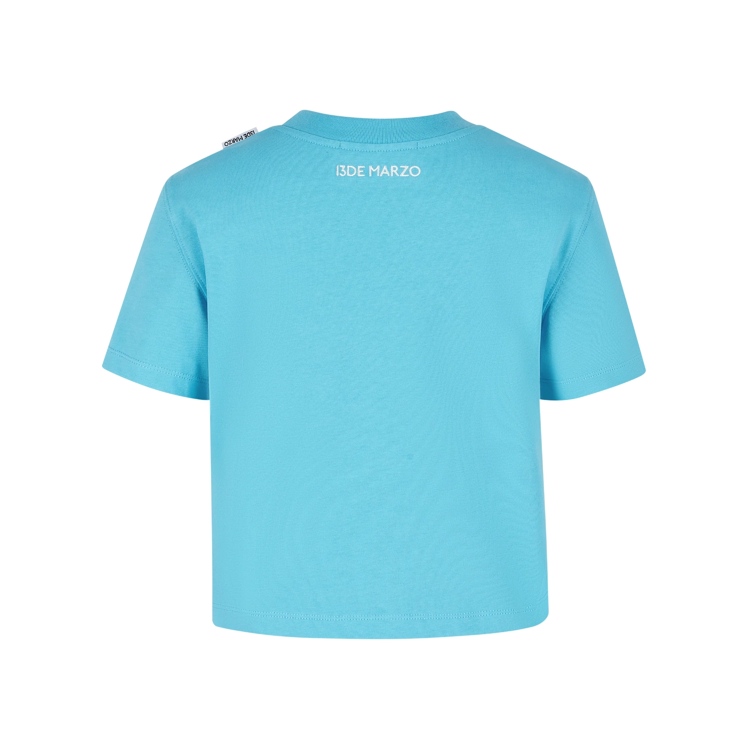 13DE MARZO Doozoo 3-D Bear Cropped Top Blue - Image 5