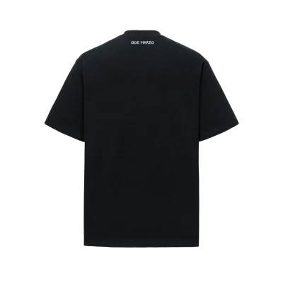 13DE MARZO Angel Devil Hollow Out T-Shirt Black - Image 6