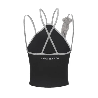 13DE MARZO Magnetic Plush Tank Black - Image 5