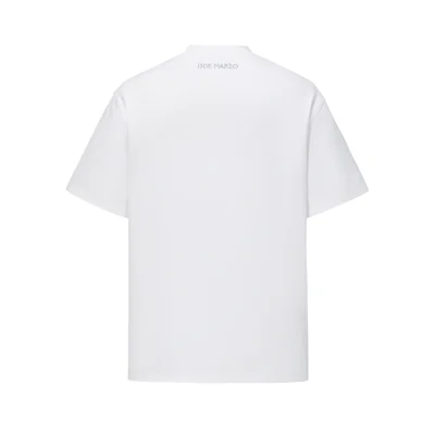 13DE MARZO Angel Devil Hollow Out T-Shirt White - Image 5
