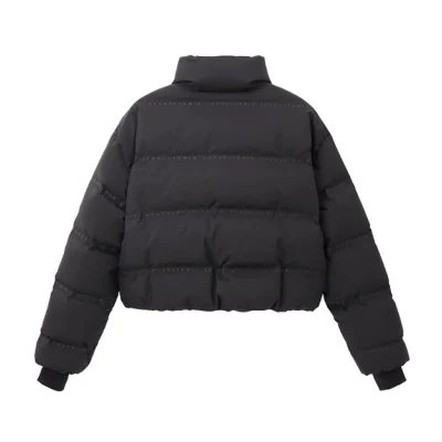 REVAN New Oriental Crop Down Parka Black - Image 5
