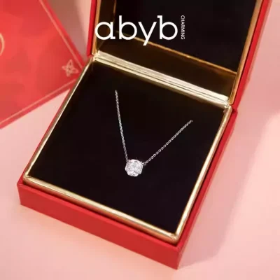 abyb Charming Red Gift Box La Rose Earring & La Rose Necklace Set - Image 6