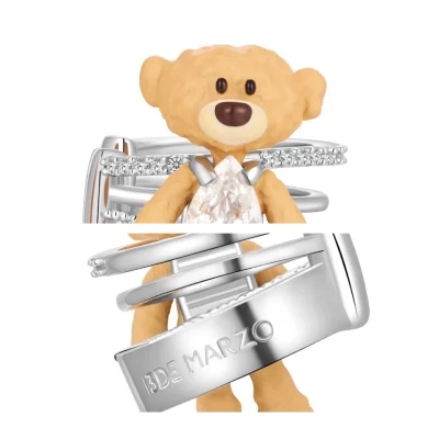 13DE MARZO Zircon Bear Ear Cuff Left Side - Image 5