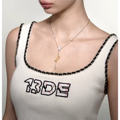 13DE MARZO Bear Reaching Star Necklace - Image 3