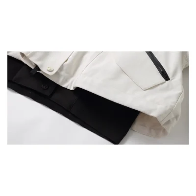 REVAN City Vibe Cropped Parka Down Jacket White - Image 8