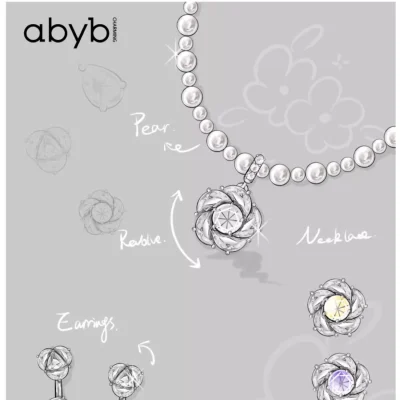 abyb Charming Floral on Perfection Necklace Purple - Image 4