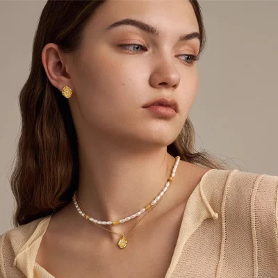 abyb Charming Our Anniversary Necklace Gold - Image 3