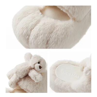13DE MARZO Bear Paw Slipper White - Image 6