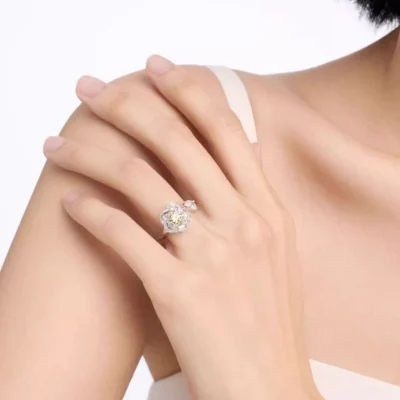 abyb Charming Blossom & Spin Ring Gold - Image 3