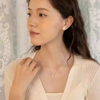 abyb Charming La Rose Necklace Silver - Image 5