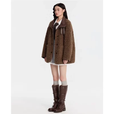 REVAN Coffee Brown Reversible Coat - Image 4