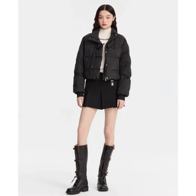 REVAN New Oriental Crop Down Parka Black