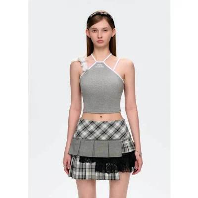 13DE MARZO Magnetic Plush Tank Grey