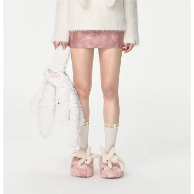 13DE MARZO Doozoo Fuzzy Handbag White