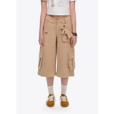13DE MARZO Doozoo Capri Pants Almond