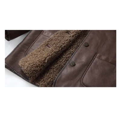 REVAN Coffee Brown Reversible Coat - Image 8