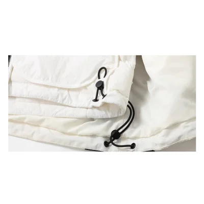 REVAN Classic Black & White Color-Block Down Jacket - Image 9