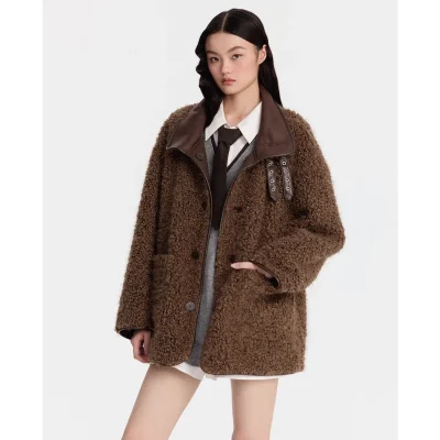 REVAN Coffee Brown Reversible Coat