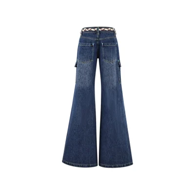 13DE MARZO Doozoo Strings Jeans Blue - Image 6