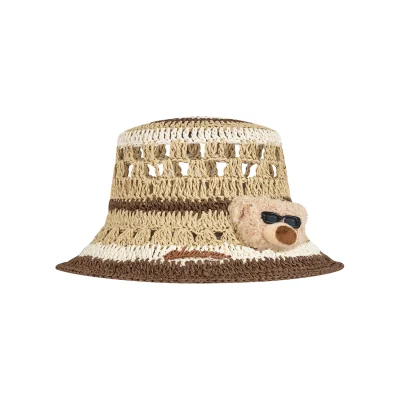 13DE MARZO Crochet Bucket Hat Khaki