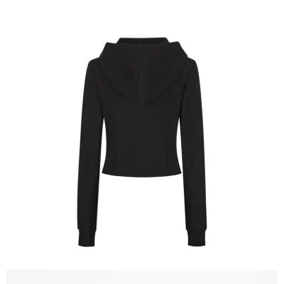 13DE MARZO Superman Bear Slim-Fit Workout Jacket Black - Image 6