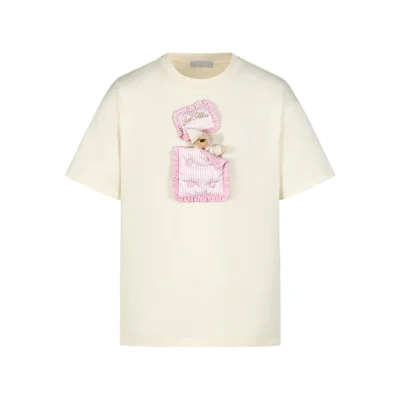 13DE MARZO Sleeping Bear T-Shirt Beige