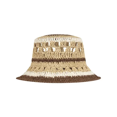 13DE MARZO Crochet Bucket Hat Khaki