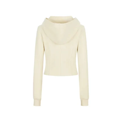 13DE MARZO Superman Bear Slim-Fit Workout Jacket Beige - Image 6