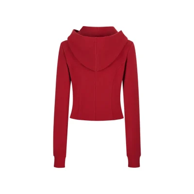 13DE MARZO Superman Bear Slim-Fit Workout Jacket Red - Image 6